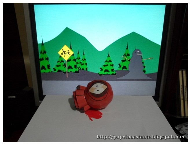 Papel na Estante: South Park Papercraft: Kenny McCormick